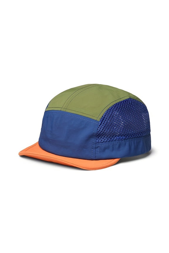 Mens 5 Panel Hat,Uncrushable Foldable Baseball Cap with Short Brim, Women Quick Dry Color Block Mesh Running Hat,One Size