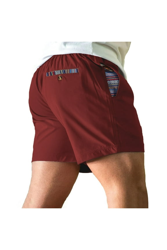 Mens 5"Quick Dry Beach Shorts Stretch Drawstring Waist Casual Summer Workout Athletic Gym Golf Shorts with Pockets