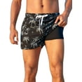 thumbnail image 1 of Mens 5" Short Swim Trunks Quick Dry Swim Shorts with Pockets Swimming Bathing Suits Trunks with Compression Liner, 1 of 6