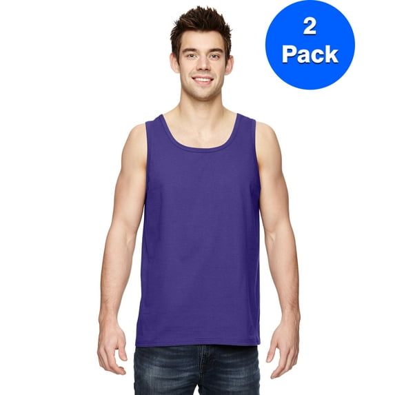 Mens 5 oz 100% Heavy Cotton HD Tank 39TKR (2 PACK)
