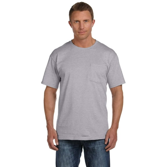 Mens 5 oz. Heavy Cotton HD Pocket T-Shirt 3931P (2 PACK)