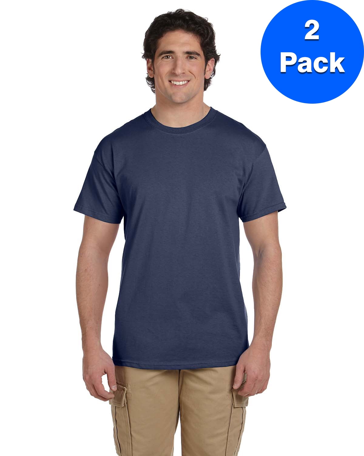 Mens 5 oz. Heavy Cotton HD T-Shirt 3931 (2 PACK) - Walmart.com