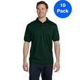 thumbnail image 1 of Mens 50/50 ComfortBlend EcoSmart Jersey Knit Polo 054 (10 PACK), 1 of 3