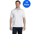 thumbnail image 1 of Mens 50/50 ComfortBlend EcoSmart Jersey Knit Polo 054 (10 PACK), 1 of 3