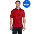 thumbnail image 1 of Mens 50/50 ComfortBlend EcoSmart Jersey Knit Polo 054 (5 PACK), 1 of 3