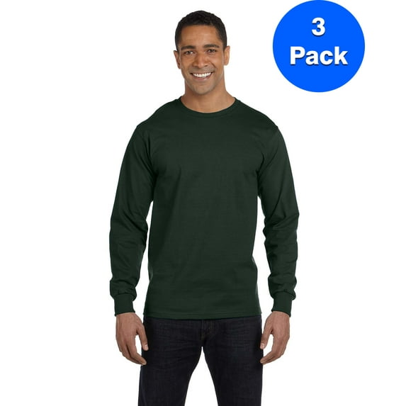 Mens 6.1 oz. Long-Sleeve Beefy-T 5186 (3 PACK)