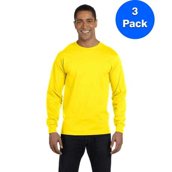 Mens 6.1 oz. Long-Sleeve Beefy-T 5186 (3 PACK)