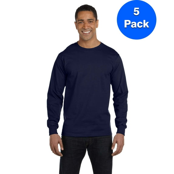 Mens 6.1 oz. Long-Sleeve Beefy-T 5186 (5 PACK)