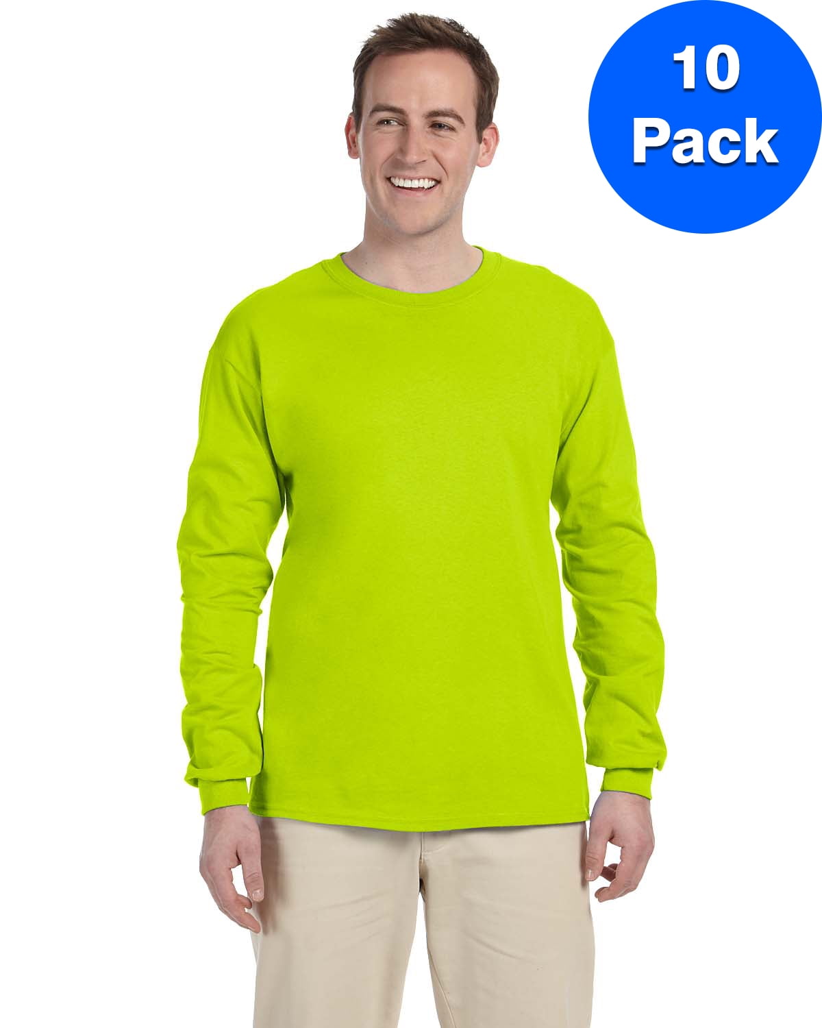 トップス OVY Cotton Pack Long Sleeve T-shirt M Mens-5-3-oz-Heavy-Cotton-Long-