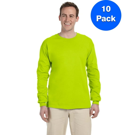 Mens 6.1 oz. Ultra Cotton Long-Sleeve T-Shirt 10 Pack