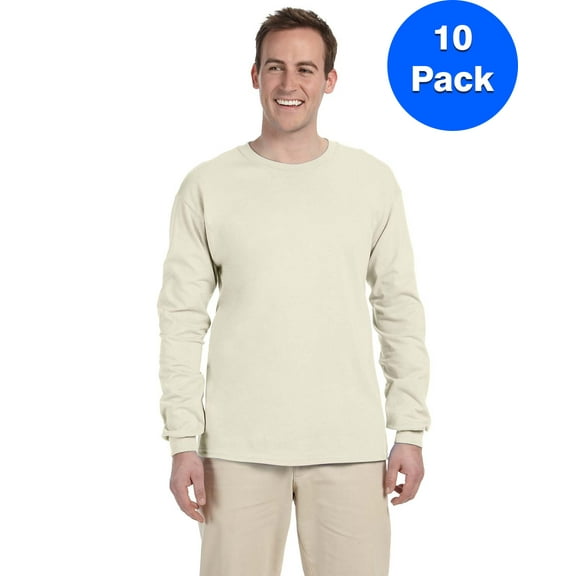 Mens 6.1 oz. Ultra Cotton Long-Sleeve T-Shirt 10 Pack