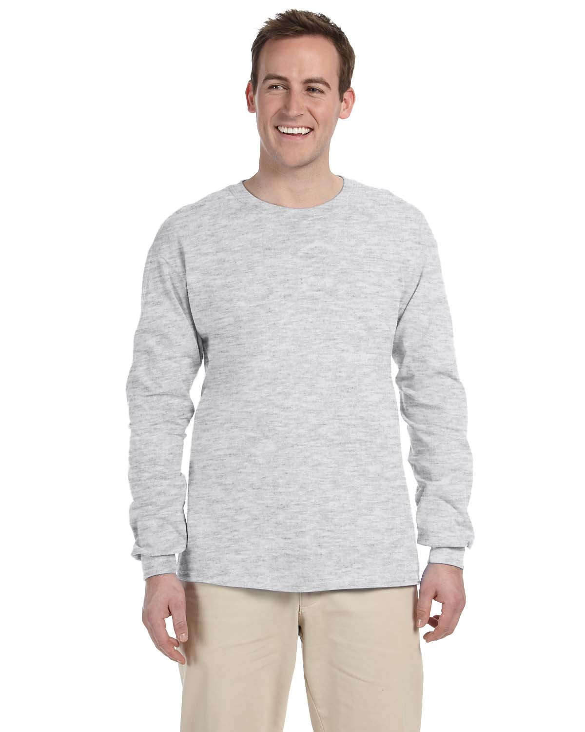 Mens 6.1 oz. Ultra Cotton Long-Sleeve T-Shirt 10 Pack - Walmart