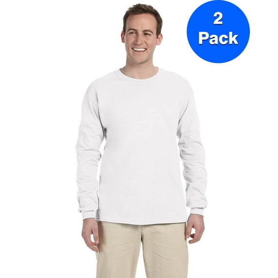 Mens 6.1 oz. Ultra Cotton Long-Sleeve T-Shirt 2 Pack