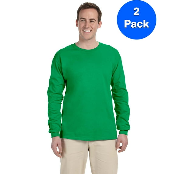 Mens 6.1 oz. Ultra Cotton Long-Sleeve T-Shirt 2 Pack