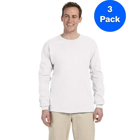 Mens 6.1 oz. Ultra Cotton Long-Sleeve T-Shirt 3 Pack