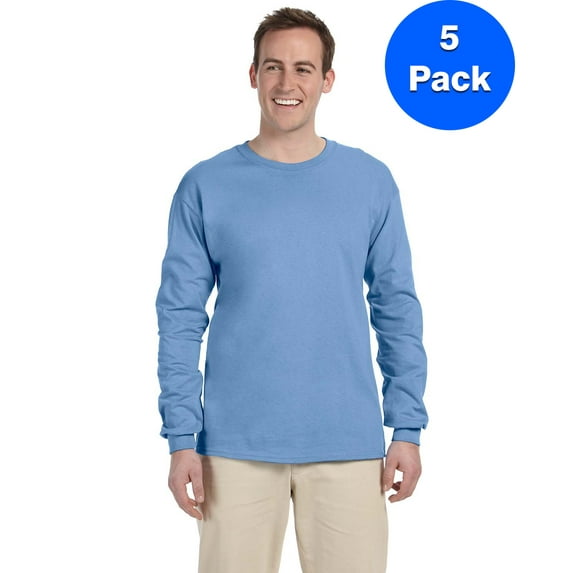Mens 6.1 oz. Ultra Cotton Long-Sleeve T-Shirt 5 Pack