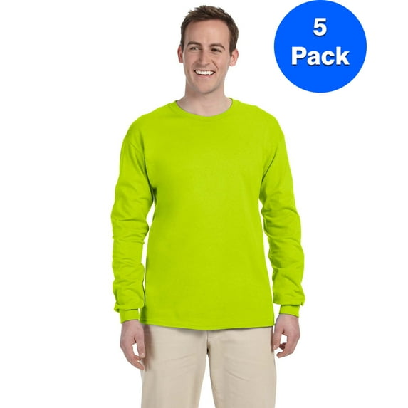 Mens 6.1 oz. Ultra Cotton Long-Sleeve T-Shirt 5 Pack