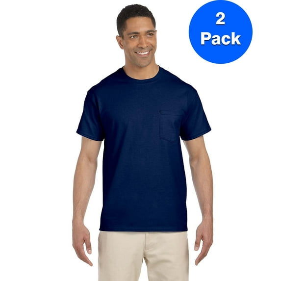 Mens 6.1 oz. Ultra Cotton Pocket T-Shirt 2 Pack