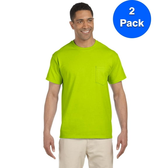 Mens 6.1 oz. Ultra Cotton Pocket T-Shirt 2 Pack