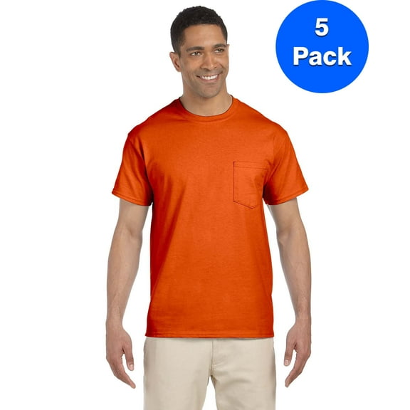 Mens 6.1 oz. Ultra Cotton Pocket T-Shirt 5 Pack
