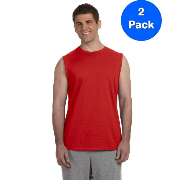 Mens 6.1 oz. Ultra Cotton Sleeveless T-Shirt 2 Pack