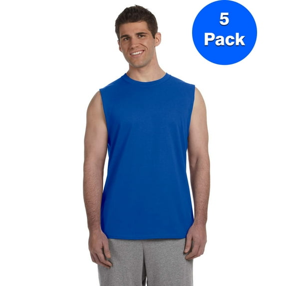 Mens 6.1 oz. Ultra Cotton Sleeveless T-Shirt 5 Pack