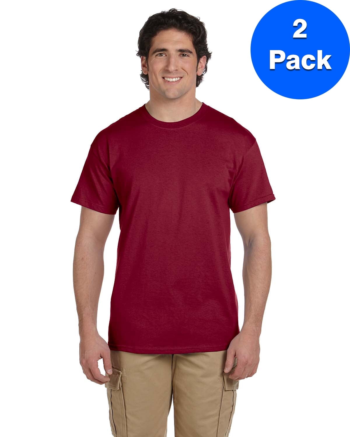 Mens 6 oz. Ultra Cotton T-Shirt 2 Pack