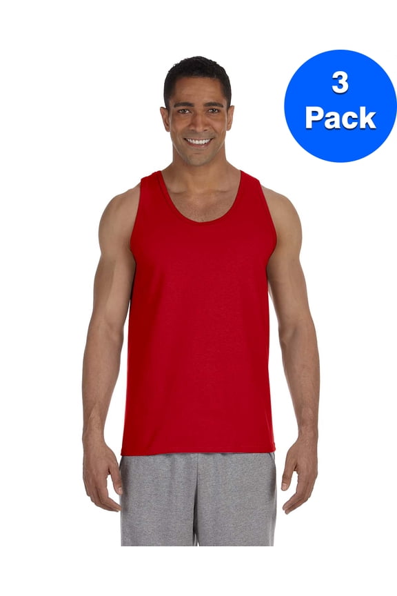 Mens 6 oz. Ultra Cotton™ Tank 3 Pack