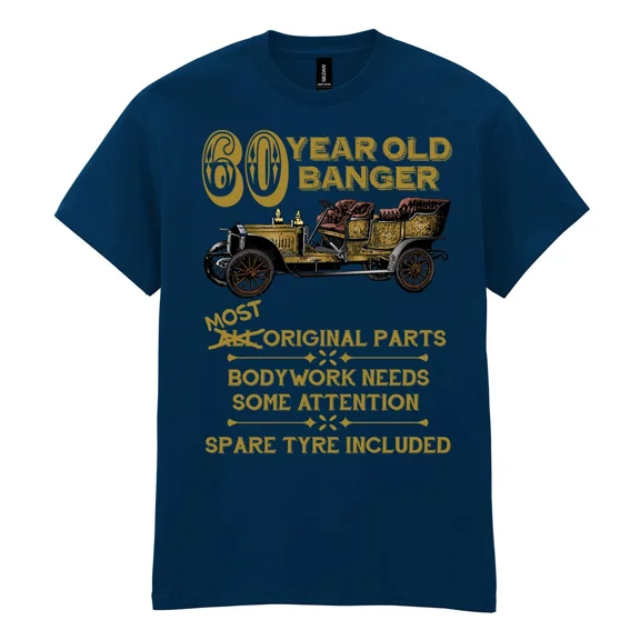 Mens 60Th Birthday T-Shirt 60 Year Old Banger Classic Sixtieth Gift Top, All Sizes S-5Xl