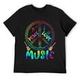 thumbnail image 1 of Mens 60s 70s Tie Die Hippie Costume T-Shirt Black XL, 1 of 5