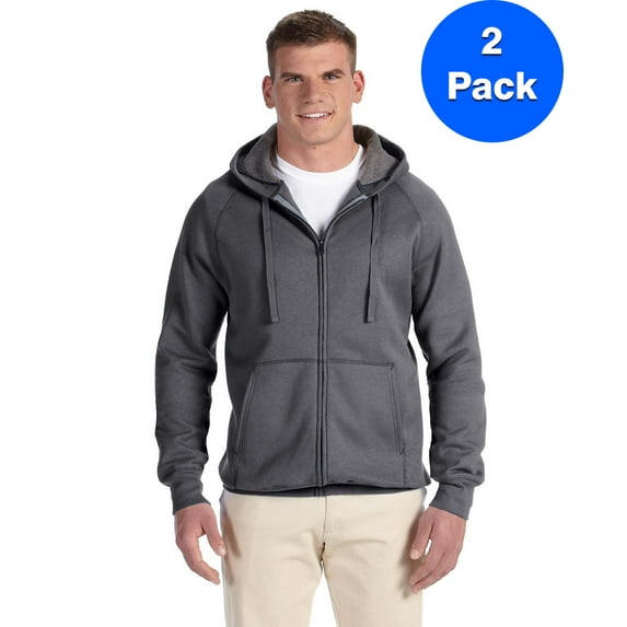 Mens 7.2 oz. Nano Full-Zip Hood N280 (2 PACK)