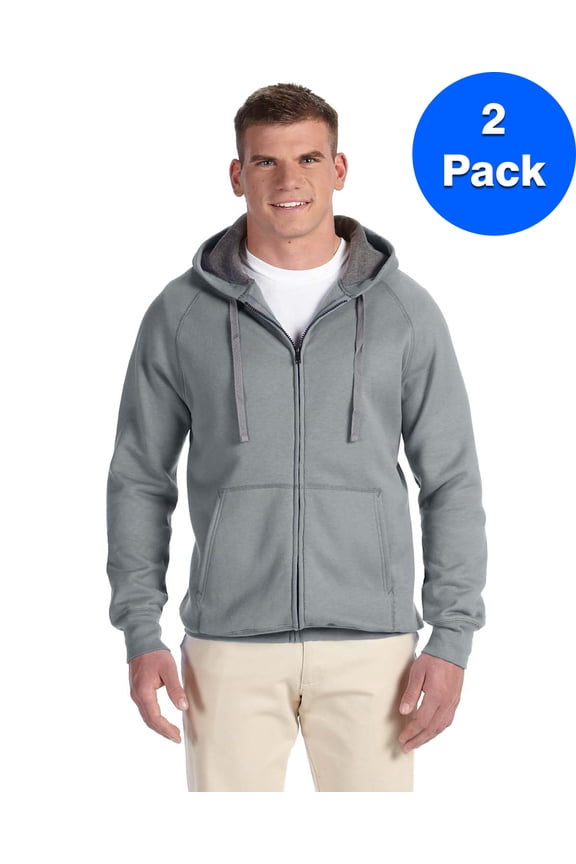 Mens 7.2 oz. Nano Full-Zip Hood N280 (2 PACK)