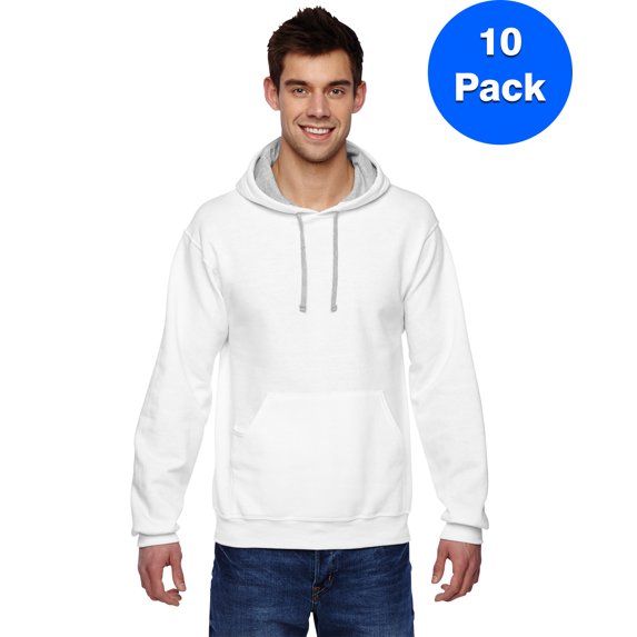Mens 7.2 oz. Sofspun Hooded Sweatshirt SF76R (10 PACK)