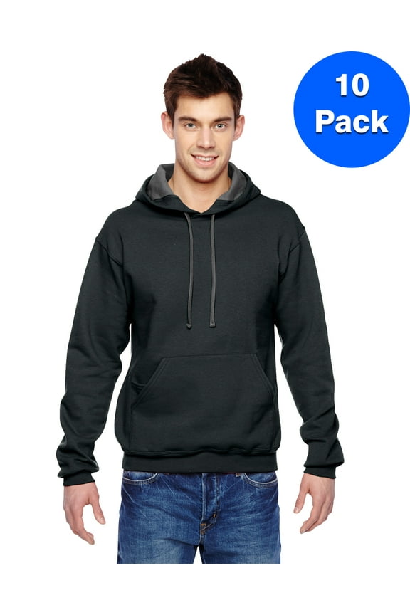 Mens 7.2 oz. Sofspun Hooded Sweatshirt SF76R (10 PACK)