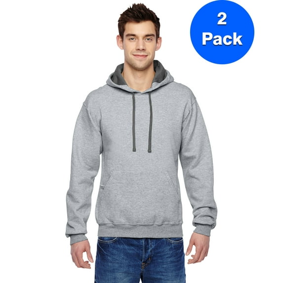 Mens 7.2 oz. Sofspun Hooded Sweatshirt SF76R (2 PACK)