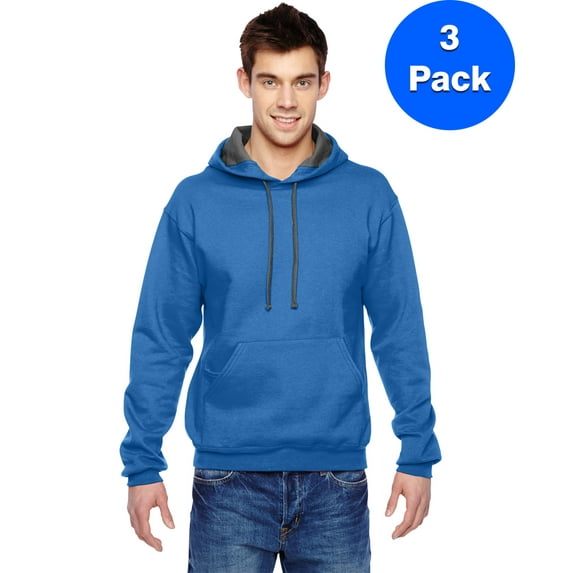 Mens 7.2 oz. Sofspun Hooded Sweatshirt SF76R (3 PACK)
