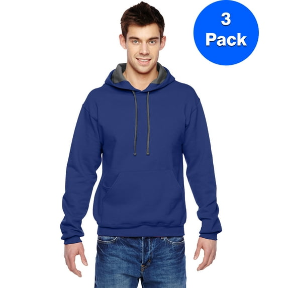 Mens 7.2 oz. Sofspun Hooded Sweatshirt SF76R (3 PACK)