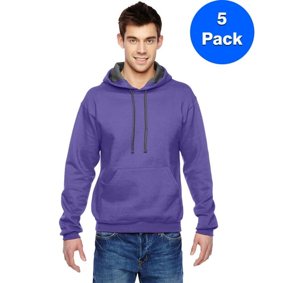 Mens 7.2 oz. Sofspun Hooded Sweatshirt SF76R (5 PACK)
