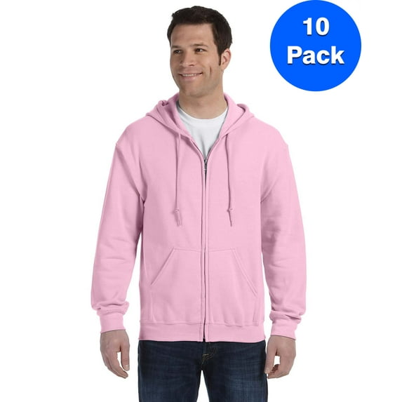 Mens 7.75 oz. Heavy Blend? 50/50 Full-Zip Hood 10 Pack