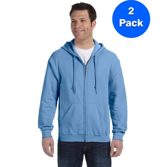Mens 7.75 oz. Heavy Blend? 50/50 Full-Zip Hood 2 Pack
