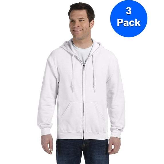 Mens 7.75 oz. Heavy Blend? 50/50 Full-Zip Hood 3 Pack