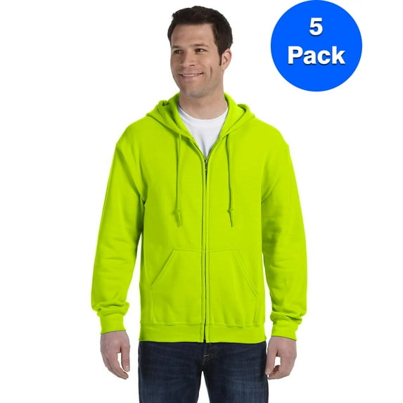 Mens 7.75 oz. Heavy Blend? 50/50 Full-Zip Hood 5 Pack