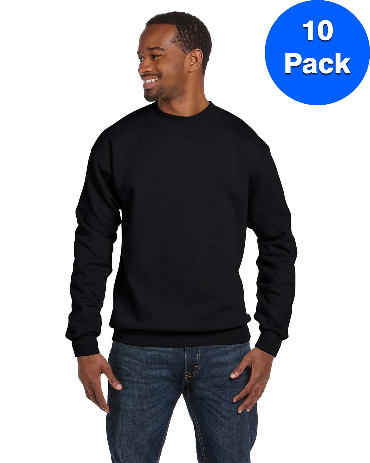 Mens 7.8 oz. ComfortBlend EcoSmart 50/50 Fleece Crew P1607 (10 PACK)
