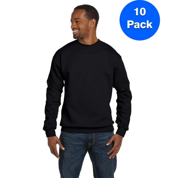 Mens 7.8 oz. ComfortBlend EcoSmart 50/50 Fleece Crew P1607 (10 PACK)