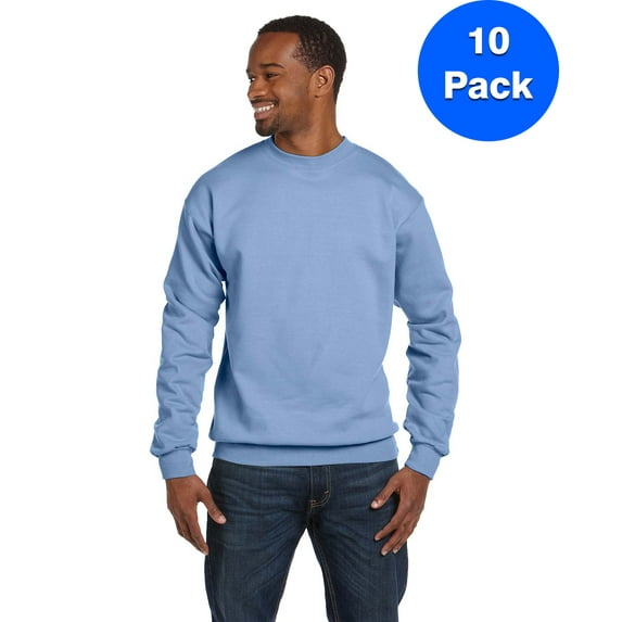 Mens 7.8 oz. ComfortBlend EcoSmart 50/50 Fleece Crew P1607 (10 PACK)