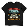 thumbnail image 1 of Mens 7th Grade Level Complete School Graduation Boys Video Gamer T-Shirt Black, 1 of 5