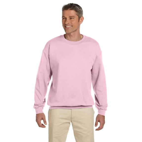 Mens 8 oz Heavy Blend 50/50 Fleece Crew 10 Pack