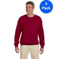 thumbnail image 1 of Mens 8 oz Heavy Blend 50/50 Fleece Crew 5 Pack, 1 of 2