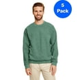 thumbnail image 1 of Mens 8 oz Heavy Blend 50/50 Fleece Crew 5 Pack, 1 of 2