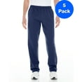 thumbnail image 1 of Mens 8 oz. Open-Bottom Sweatpants with Pockets 5 Pack, 1 of 2